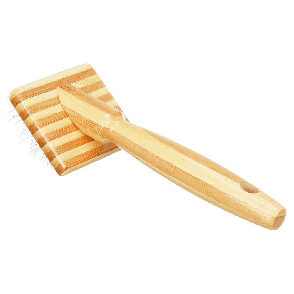 Pet Champion Naturally Aged Bamboo Slicker Brush
